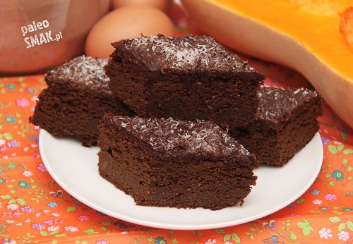 Brownie z dyni paleo